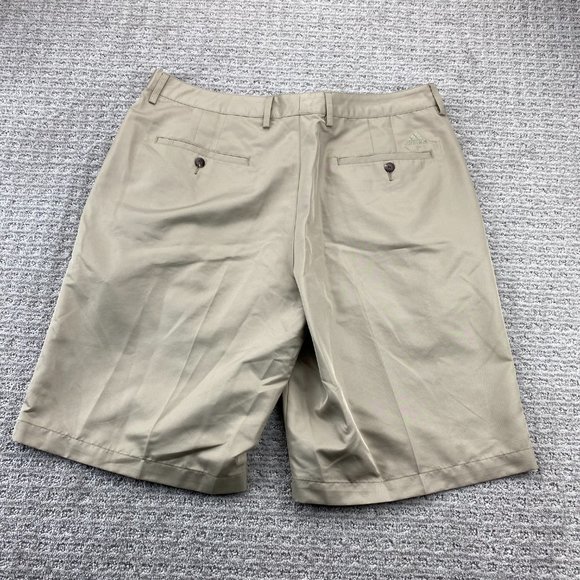 Adidas CLIMALITE Shorts Men 36 Brown Golf Short Pants Casual Polyester Outdoor - Picture 8 of 15